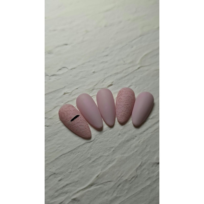 Pink Lace Nails - Paddy / 핑크레이스 네일 - 패디
