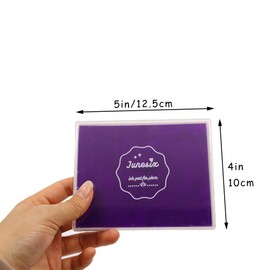 Large Size Craft Ink Stamp Pads, Washable Scrapbooking Finger Paint Ink Pad for Kids, Craft Pads for Rubber Stamps, DIY Cards, Paintings, Baby Footprint Handprint (Purple)