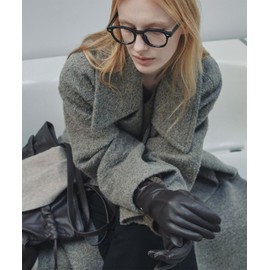 From Wear Leather Gloves Brown