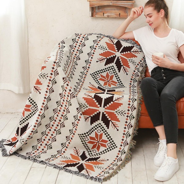 Aztec Throw Blankets Southwestern Blanket with Tassels Southwest Navajo Throw