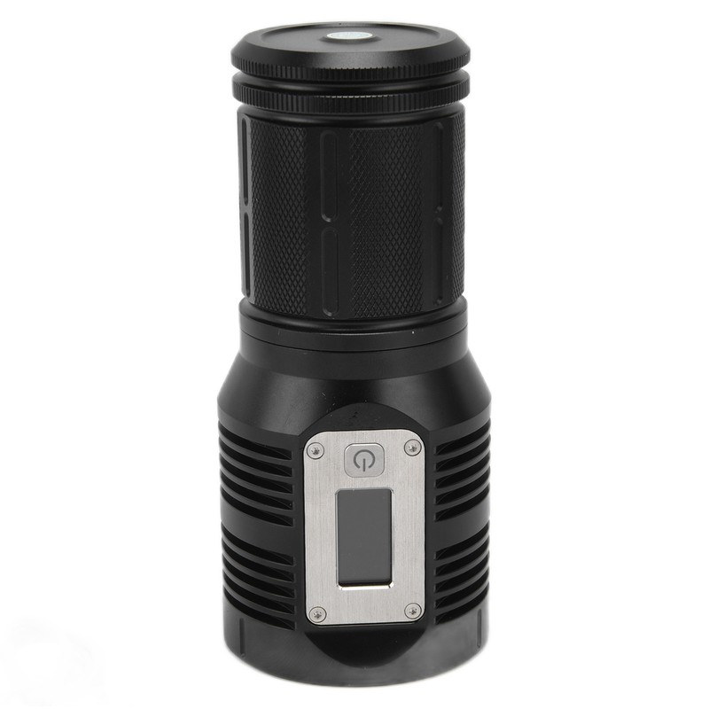 Strong Light Flashlight Digital Display Rainproof Rechargeable Flashlight for Camping