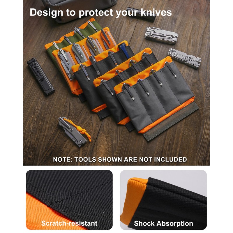 VIPERADE VE40 Knife Display Case with 40 Slots, Folding Knives