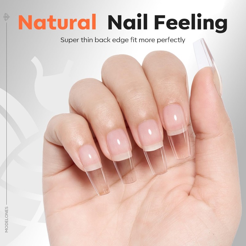 Modelones Nail Tips, 120 Pieces, Full Cover Nail Tips Set,