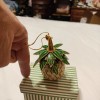Mount Vernon Cloisonne Pineapple Enameled Decorative Ornament Figurine Tropical
