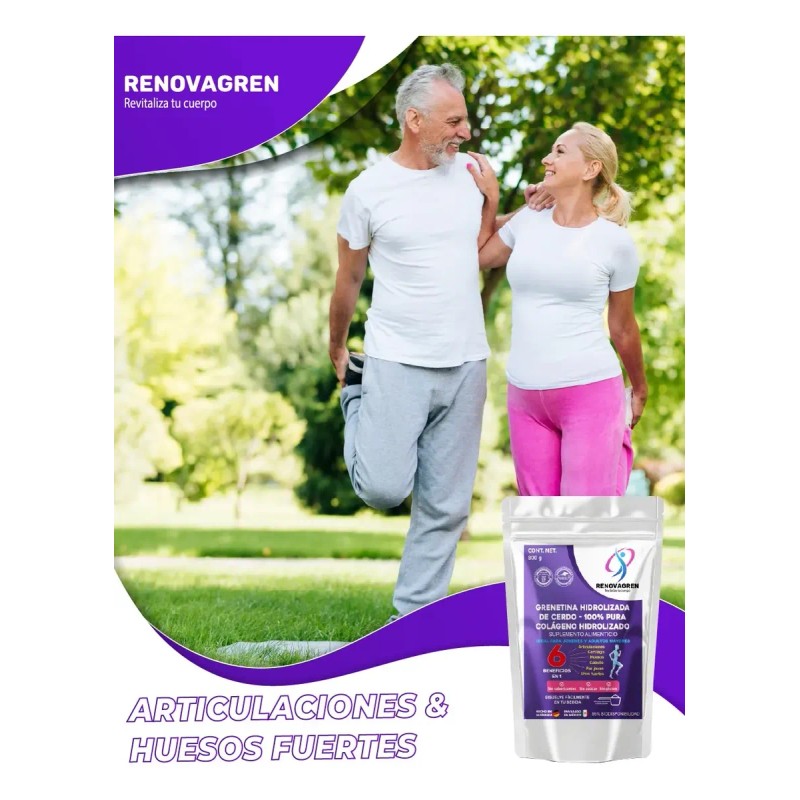 Grenetina Hidrolizada Formula Alemana 800g Colágeno