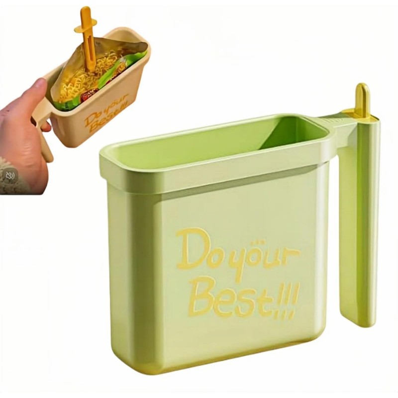 Instant Noodle Bowl with Fork - Heat Resistant Ramen Bento