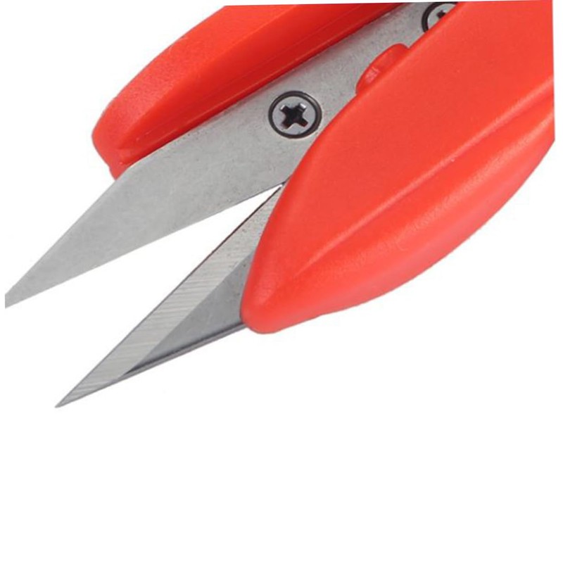 jojofuny 12pcs Multi-use High Carbon Steel Scissors Handle Yarn Cutters