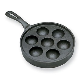 SCI Scandicrafts 7-Cup Cast Iron Aebleskiver Pancake Puffs Pan