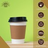 Under the Sun Products Kraft Coffee Sleeves for 10-20oz Cups