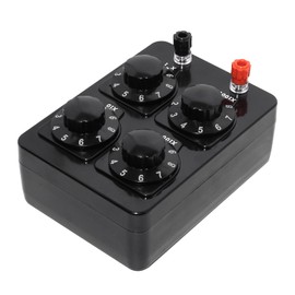 0-9999 Ohm Variable Resistor Box, Precision Adjustable Resistance for Physics Experiments Educational Tool with Low Zero Resistance