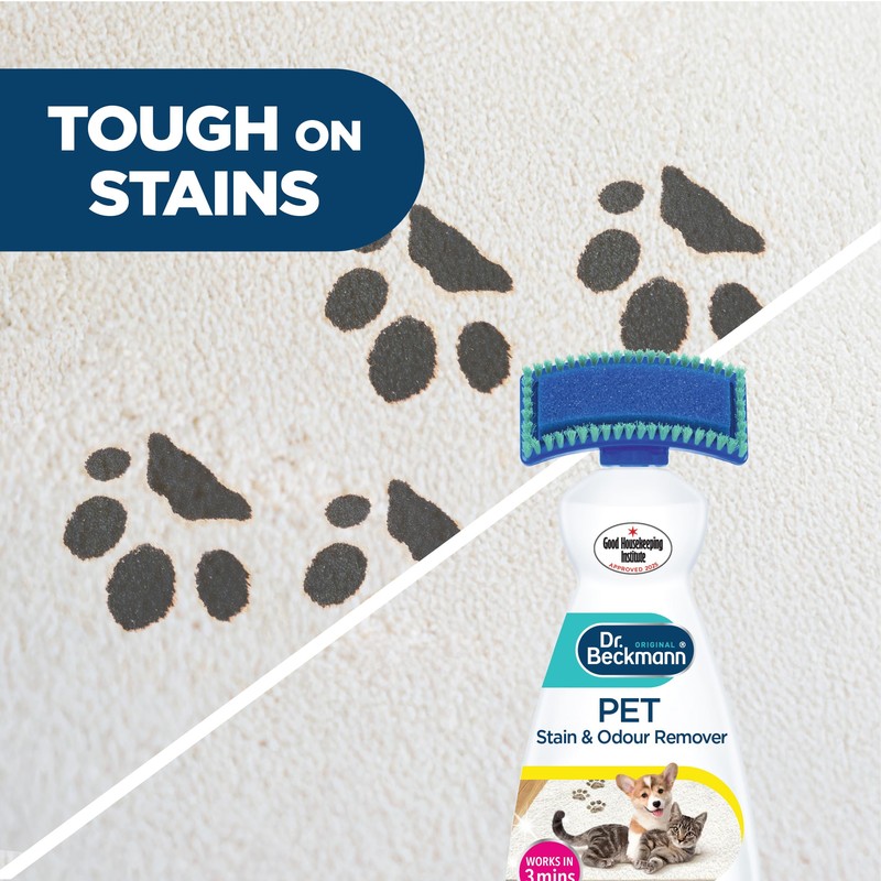 Dr. Beckmann Pet Stain & Odour Remover, Eliminates stains and
