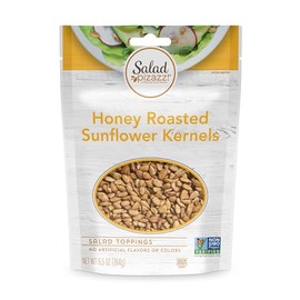 Salad Pizazz Honey Roasted Sunfower Kernels (Pack of 12), Shelled Sunflower Seeds, NON GMO