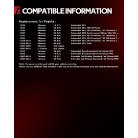 Torchbeam Premium Struts Shock Absorber Assembly for Toyota Tacoma 2005-2015, Front Left Right Complete Unit with Spring & Mount, OEM Replacement, Smooth Ride, Easy Bolt-On Installation