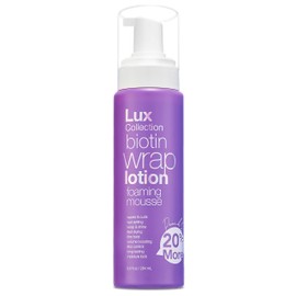 Lux Collection Wrapping Foam Lotion Wave Curl Wet Setting Styling Hair Foaming Mousse 9.6 fl.oz / 284mL Biotin