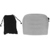 Inflatable Lumbar Waist Pillow PVC and Flocking Press Gray Inflation