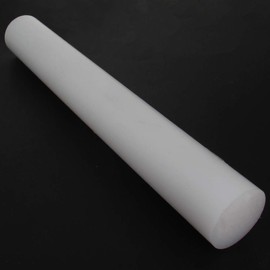 Othmro 1 Piece PE Plastic Round Rods 40mm OD 0.3m Length PE Rods Plastic Round Bar Plastic Rods Round Plastic Rod for Structural and Architectural Model Making DIY White