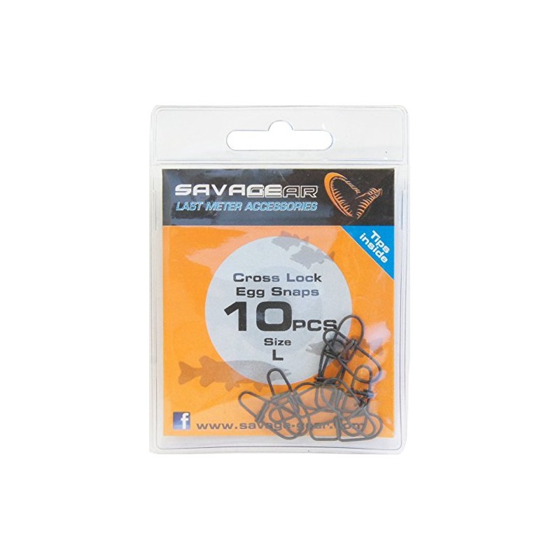 Savage Gear Egg Snap - 10 Snaps for Spin Fishing,