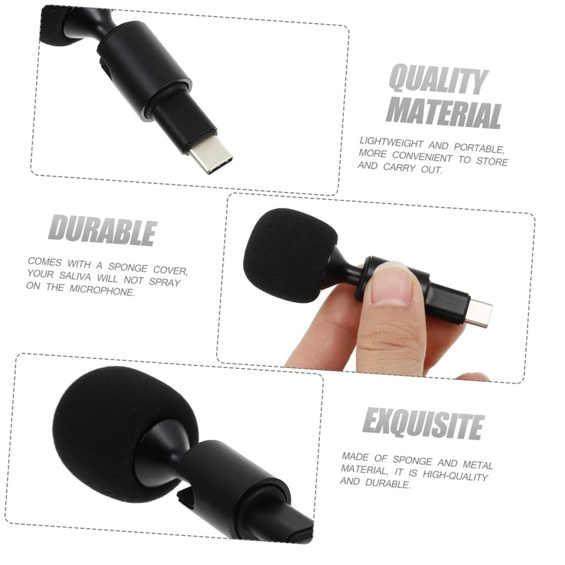 Mobestech Live Streaming Gaming Microphone USB c Plug Speaker Bendable