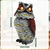 Solar Owl Garden Statue for Outdoor Décor – Plastic Rotating