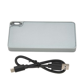 Mobile Hard Drive M.2 NGFF to Type C 10Gbps Metal Portable SSD for Windows 10 8.1 8 7 for OS X for Linux Silver 512GB