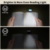 Bsdgeclogy Clip On Book Light, USB Rechargeable Reading Light with