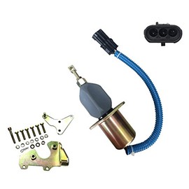 New Premium Fuel Shut Off Solenoid Compatible with Ford Truck Applications Cummins 5.9L & 8.3L Diesel Engines with Bosh RQV-K Governor SA-4026-12 SA-4124-12 SA402612 SA412412 3934974 1752ES RQV-K