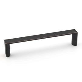 Richelieu Hardware BP5632596BORB Mégantic Collection 3 3/4-inch (96 mm) Center-to-Center Brushed Oil-Rubbed Bronze Modern Cabinet and Drawer Pull Handle for Kitchen, Bathroom, and Furniture