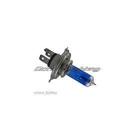 Octane Lighting 7" Halogen Crystal Clear H4 Light Bulb Headlamp Headlight Fits Harley Motorcycle