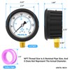 MEANLIN MEASURE 0~300Psi Stainless Steel Liquid Filled Pressure Gauge 1/4"