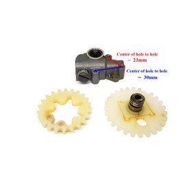ITACO For STIHL 038 MS380 MS381 Oil Pump Assy with Worm Spur Gear (3pcs Kit) 1119 640 3200 Chainsaw