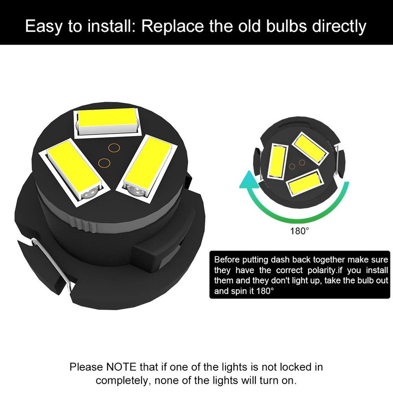 SMD AC Climate Heater Control LED Light Bulbs Kit Replacement