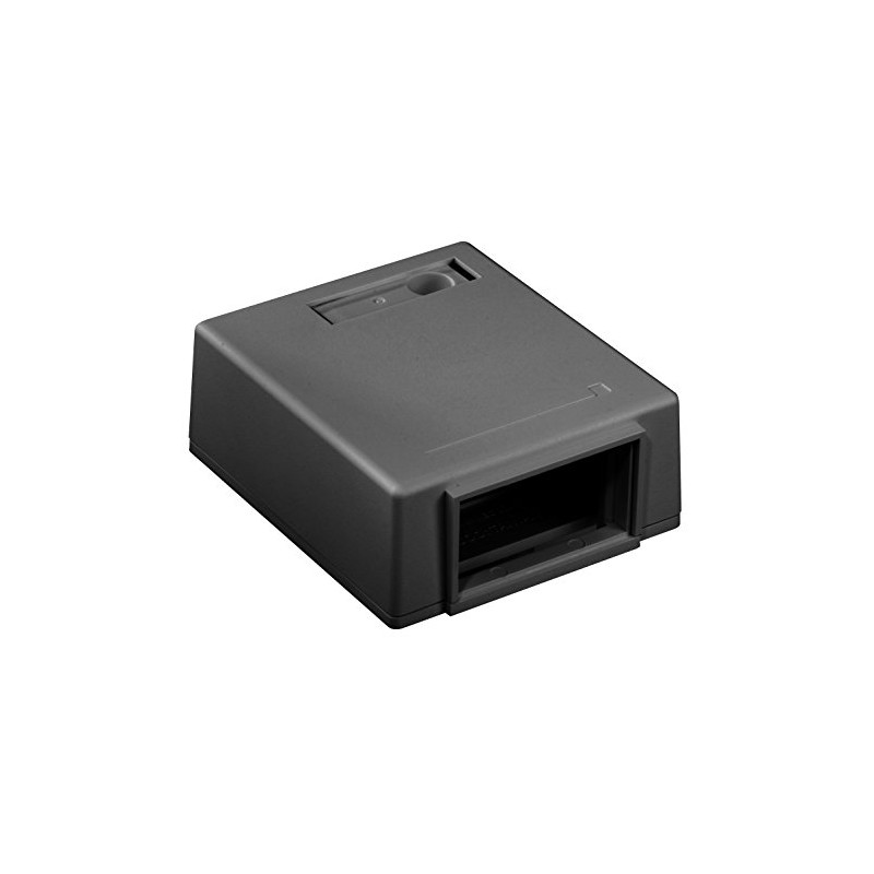 Leviton 4M089-1EM 1 Unit MOS Surface Mount Box, Black