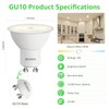 BUBO GU10 LED Bulb 6W Equivalent 50W, 3500K Natural White
