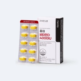 Deusimone (현대홈쇼핑)김석진LAB 퓨어 비타민D 4000IU 4박스(4개월분) (Hyundai Home Shopping) Kim Seok-jin LAB Pure Vitamin D 4000 IU 4 Boxes (4 Months Supply)