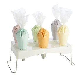 Lakeland Multi Piping Icing Bag Holder- Holds Up to 6 Bags at Once