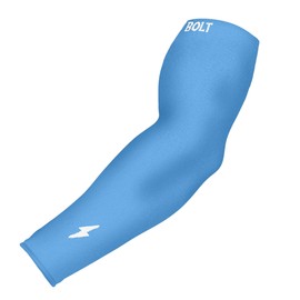 BRUCE BOLT Graduated Compression Arm Sleeve, Baby Blue, YOUTH