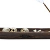 Skeleton Boat Incense Burner Holder Creative Incense Ash Catcher Tray