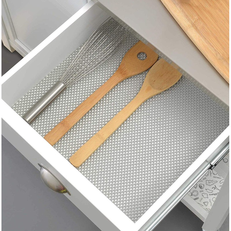 HUIDUO Drawer and Shelf Liner - Non Adhesive, Non Slip,