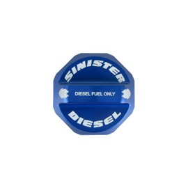 Sinister Diesel Fuel Cap for 2008-2020 Ford Powerstroke (Blue)