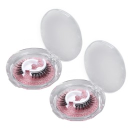 Pestañas Postizas, 2 Pares De Pestañas Autoadhesivas Reutilizables Para Mujer, Pestañas Postizas De Aspecto Impermeables, Para Citas                  