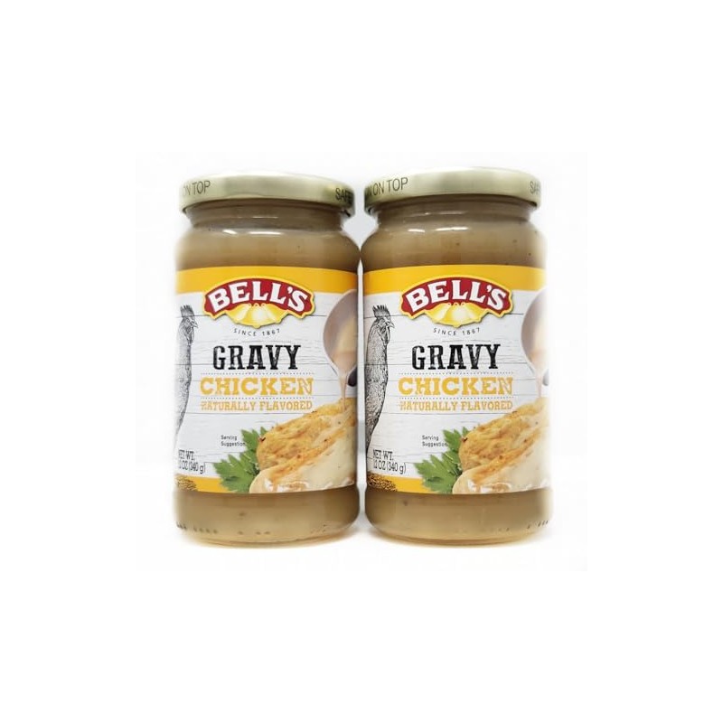 2 Pack of Naturally Flavored Gravy 12oz Jars Bell's since
