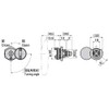 Takigen A-146-3 Locking Handle with Sealing Screws