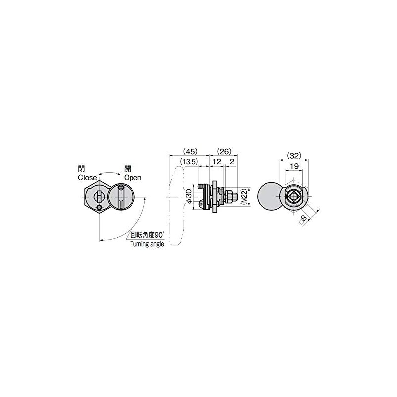Takigen A-146-3 Locking Handle with Sealing Screws