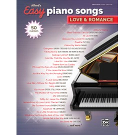 Alfred's Easy Piano Songs -- Love & Romance: 50 Classics