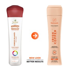 naissant Irish Copper Hair Toning Mask | Ultra High-Purity Pigments | Deposits Deep Copper Tone | Hyaluronic Acid, Collagen & Biotin | Paraben, Ammonia & Sulfate Free | 10.1 Fl. Oz