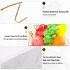 Livabber Countertop Fruit Basket Bowl with Banana Hanger, Modern Standing