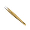 Tweezers for Eyelash Extension Hand Crafted Surgical Stainless Steel Metallic