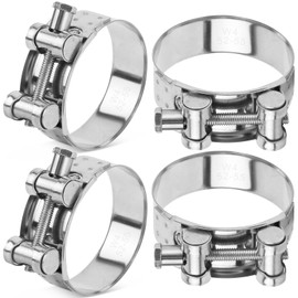 Joint Bolt Clamp Stainless Steel 52-55 mm Joint Bolt Clamp Hose Clamps Clamping Jaw Clamps Motorcycle Exhaust Clamps Joint Bolt Clamp Stainless Steel 304 (52-55 mm)
