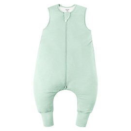 EasyFi Saco de Dormir de Rayón Hecho de Bambú 3t-4t 1.0 Tog Ultra Suave para Niños Pequeños 36-48 Meses con Pies Cremallera de 2 Vías Unisex Bolsa de Dormir para Bebé con Piernas Manta Vestible para