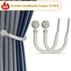 Ycolnaefllr 1 Inch Diameter Double Curtain Rod Set for Windows